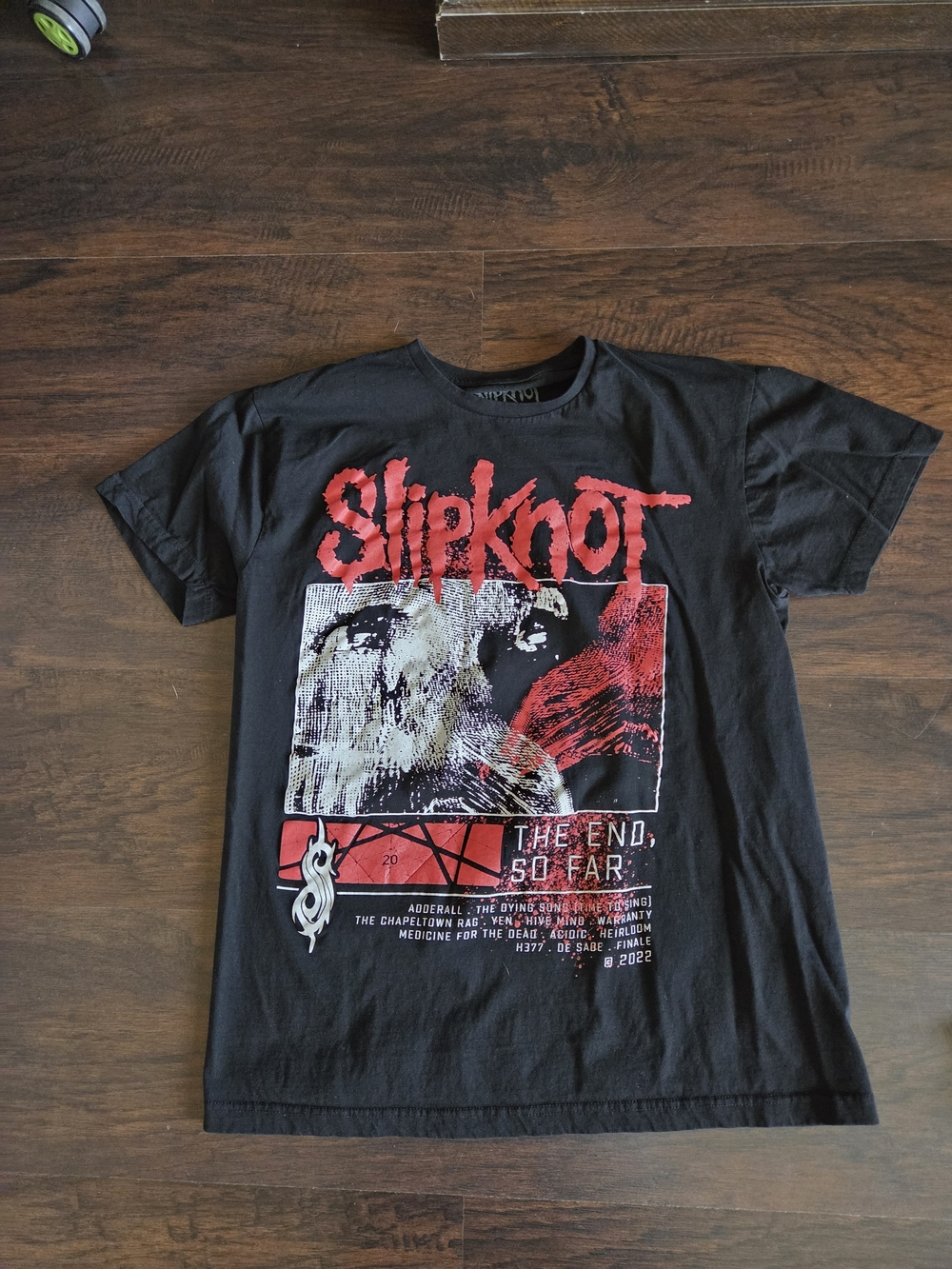 Slipknot The End, So Far Track List Boyfriend Fit Girls T-Shirt